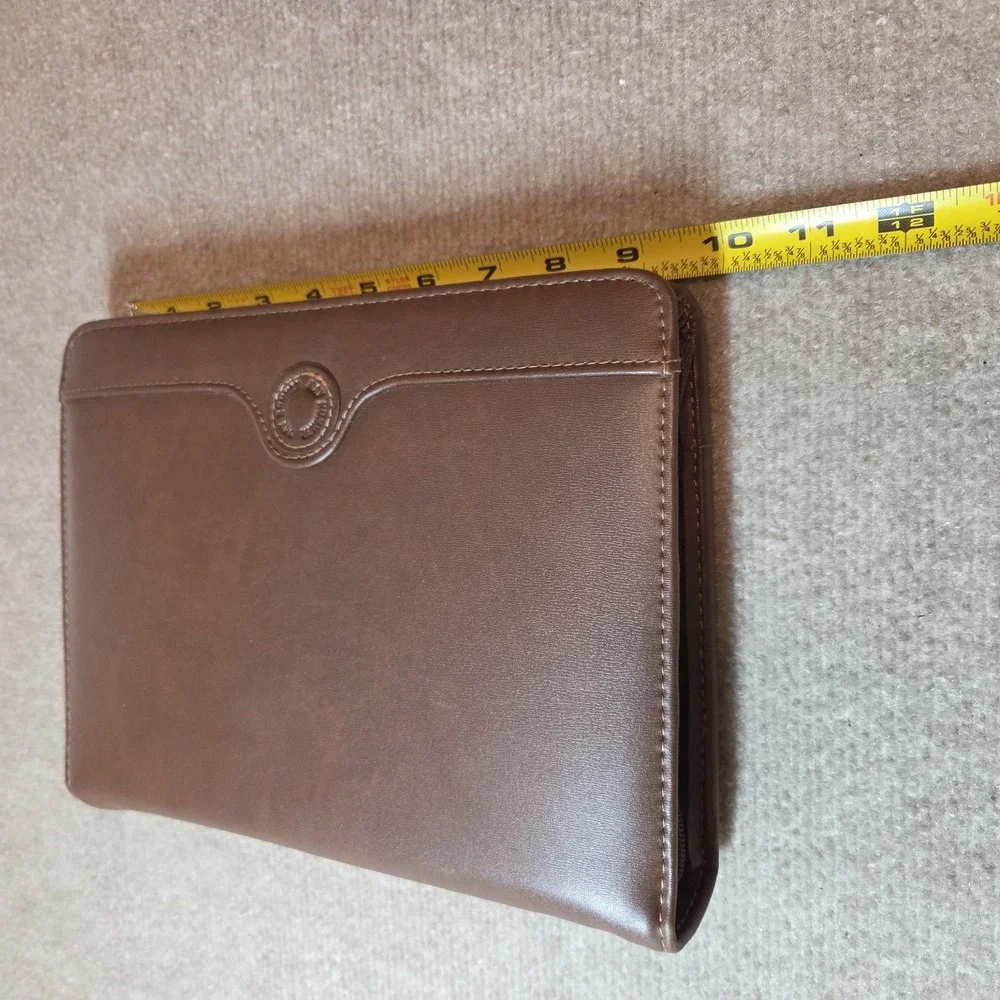 Day-Timer Brown Leather 3 Ring Planner Organizer 10